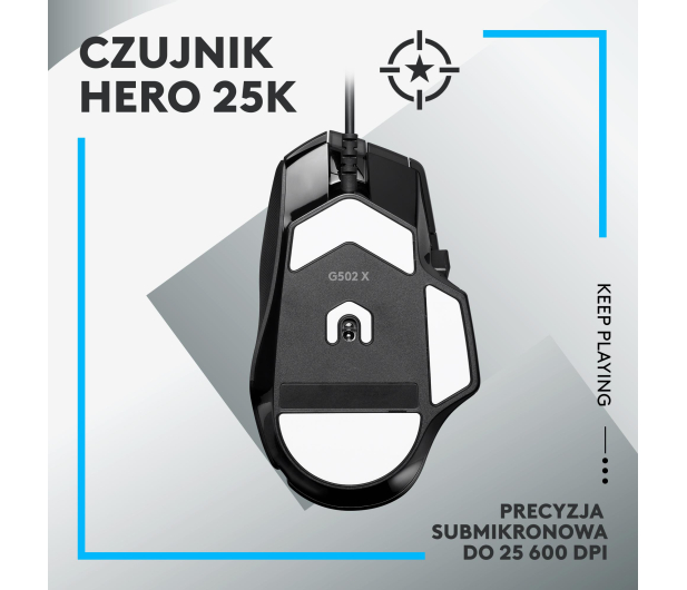 LOGITECH G502 X Czarna - 1066490 - zdjęcie 9